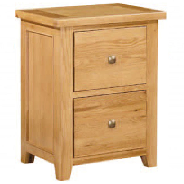 Devonshire Oak 2 Drawer Filing Cabinet